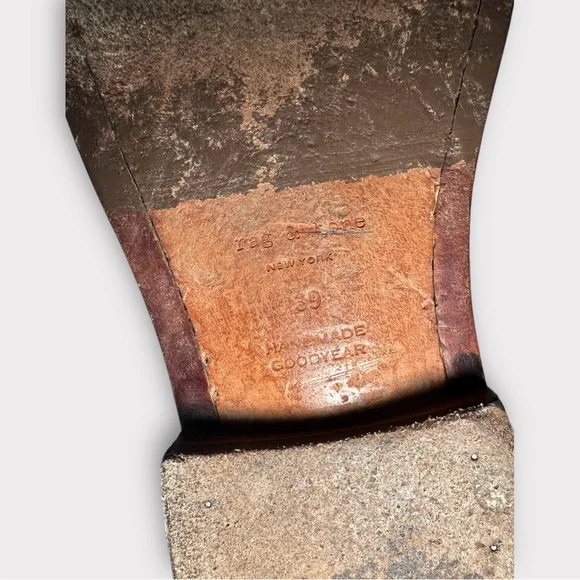 Rag & Bone Black Leather Moto Boots, Size 9 - Picture 9 of 9